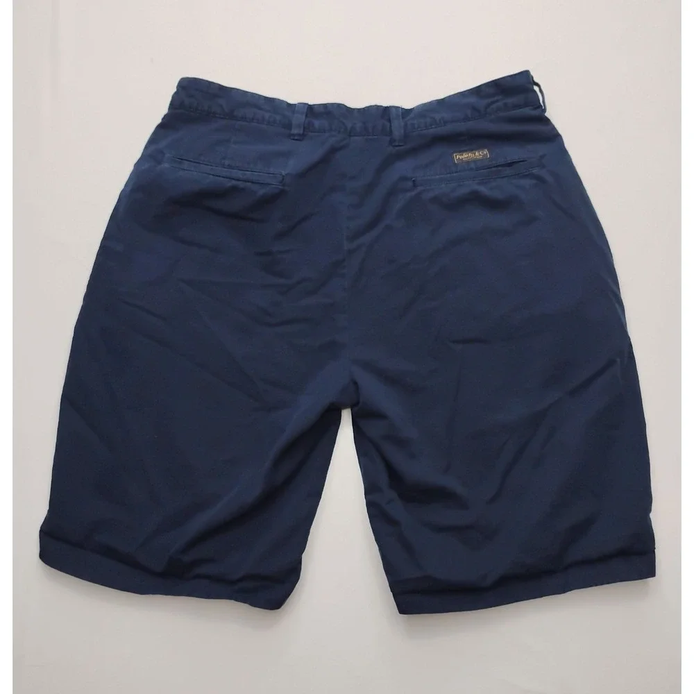 Polo Ralph Lauren Plaid Navy Reversible Chino Shorts Mens 32 Vintage